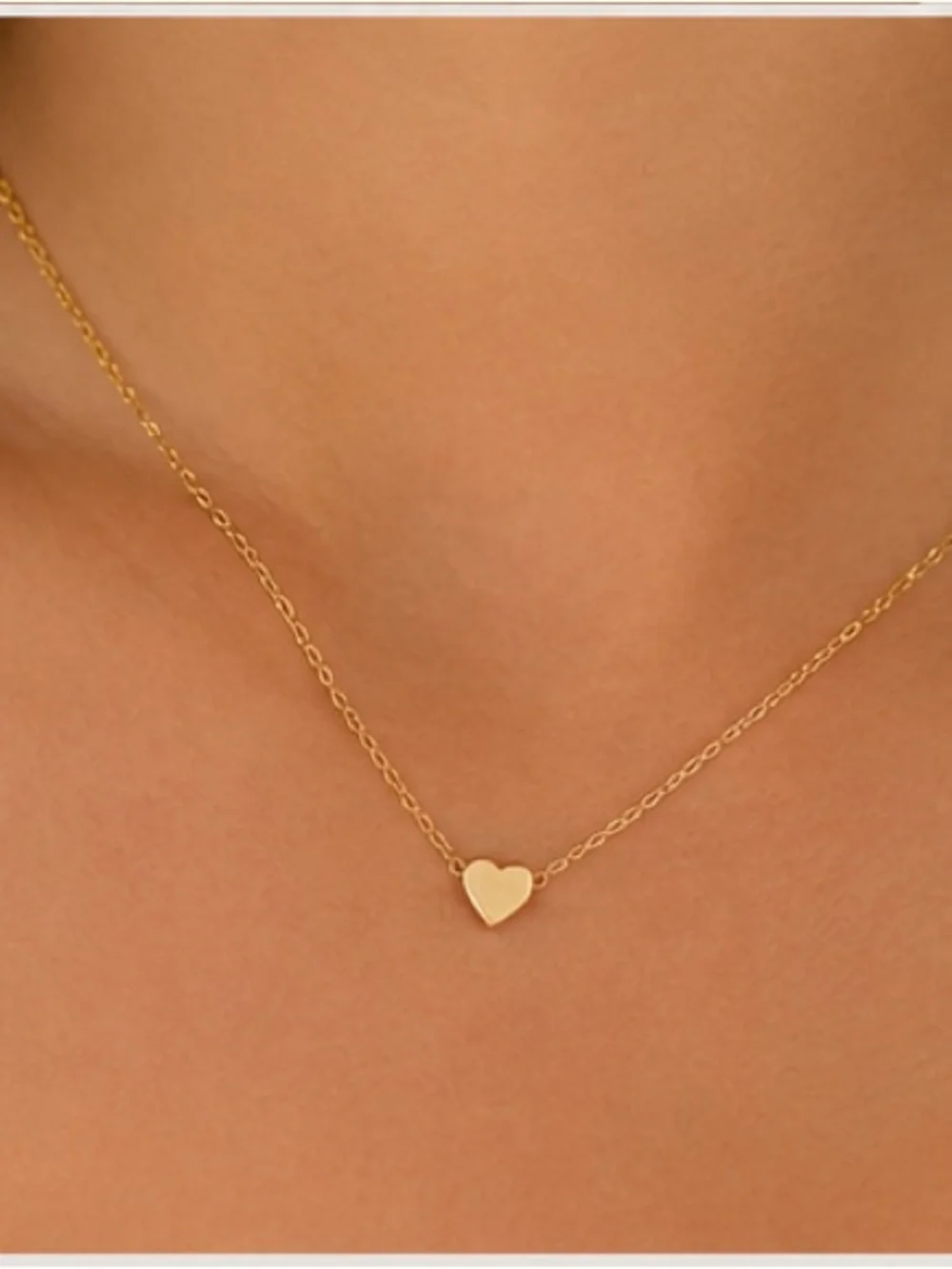 Boutique Style Dainty Tiny Heart 14k Gold Plated Necklace 🔆